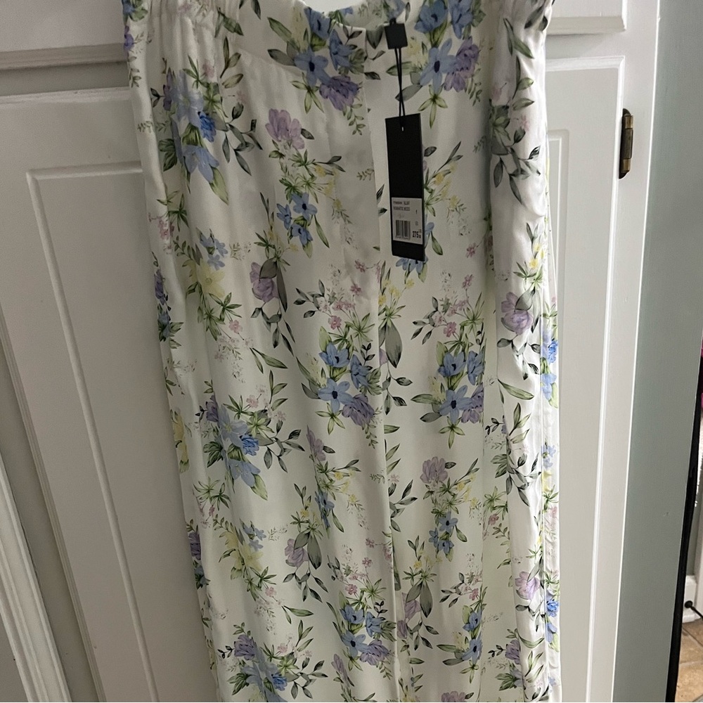 The Kooples Cream Floral Straight-Leg Pants - Picture 7 of 8